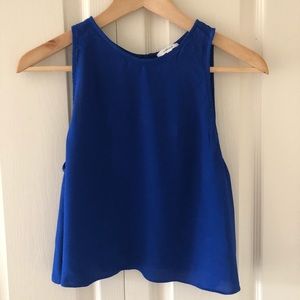 Aritzia Wilfred Royal Blue Tank Top